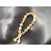 Маленький трехцветный браслет из тыквенных бусин Jinsi Jade