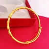 Bangle Feminina Acessórios Vintage Bracelets de Bambu Solid Core Solid Core Ajuste para mulheres Jóias retrô de casamento