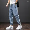 Jeans pour hommes automne Cargo hommes Streetwear Denim survêtement pantalon hommes coréen Hip Hop pantalons de survêtement Baggy Harem Jean pantalon grande taille 7XL 8XL