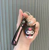 Kulomi ve Cinnamoroll Sevimli Figural Keychain Çift Araba Anahtar Kolye Okul Çantası Asma Süs Anahtarı