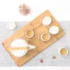 Teaware sets Japanse creatieve gestreepte witte koffie -thee set eenvoudige porselein teapot cup home bar decoratie ornamenten drinkware