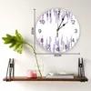 Zegary ścienne Summer Lavender Buquet Art Sypialnia Zegar duży nowoczesny kuchnia jadalny okrągły salon zegarek dekoracje domu