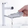 Portasapone Portapiatti a forma di foglia creativa portatile Portaoggetti in plastica Portaoggetti Portaoggetti Scaffale per bagno Piatto doccia Vassoio Drop Dhelg