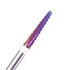 Nail Art Equipment 4pcs Kit Purple Pro Whole Carbide Drill Bits Electric Machine Files Tools cut and polish 231110