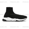 Designer Socks Casual Platform Paris Shoes Men Woman Sandal Slide Shiny Knit Speed ​​2.0 1.0 Trainer Run Sneaker Booties 35-45 Storlek
