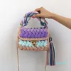 Evening Bags Cloth Line Set Bag Hand-made By Female Fashion Single Shoulder Lady Inclined