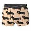 Caleçons Boxer Shorts saucisse chien amoureux culottes mâle sous-vêtements doux pour Homme homme petit ami cadeau