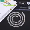 Dropshipping Pass Diamant Tester D Farbe VVS1 Moissanite Klassische Tennis Kette 925 Sterling Silber Mossanite Mode Halskette