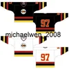 Weng Go Cheap Personalizado 1982 83-1988 89 OHL Mens Womens Kids Home White Road Black Stiched Guelph Platers Ontário Hockey League Jerseys