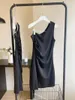 Vestidos casuais lauri laki preto vestido de festa mulheres elegante fora do ombro sexy sem mangas verão 2023