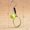 Kleryki Śliczne sport mini -brelkain tenis rakieta 6 kolorowy wisiorek sportowy łańcuch kluczowy, który uwielbia prezenty