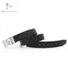 Luxury man leather waist belts genuine leather belt for man smooth buckle custom leather men belt