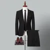 Trajes para hombres 2023 Boutique S-5XL (pantalones de traje) Moda para hombres Negocios Casual Caballero Elegante Variedad de vestido formal coreano Dos piezas
