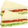 Parti dekorasyonu 2 adet simülasyon sandviç dükkanı Doldhouse Gıda Pu Props köpek ekmeği yapay sahte model modelleri