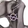 Orecchini pendenti UKEBAY Goccia a forma di volante per donna Gioielli viola Regalo Ragazza Designer Accessori per orecchie strani fatti a mano