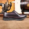 Berluti high -end lederen sportleer schoenen zakelijk comfortabel wandelen handgemaakte puur handgemaakte kleurplaten 3BVC