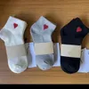 Herrensocken, klassisch, bestickt, A-Buchstabe, kurze Röhre, Pariser Stil, Baumwolle, Herbst- und Wintersocken für Männer und Frauen