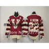 Weng 2014 Heritage Classic Jerseys 22 Daniel Sedin Winter 100th Claret Red Ice Hockey Jersey Millionaires V Patch