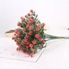 Decoratieve bloemen Arrangement Plastic boeket Bloemen Gypsophila Fake Babys Adem Artificial voor thuistafel El Garden Decor