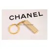 The Gold Brick Shaped Key Chain Pure 9999 Purity Ring Simation Of Creative Small Gift Drop Delivery Dh3Gf