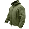 Jagdjacken im Freien im Freien Sport mit Kapuzenmantel Militar Outdoor Armee S-2xl Wanderung US Military Winter Thermal Fleece Tactical Jacke