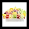 Garrafas de armazenamento refrigeradas placa de condimento piquenique - mantendo caixa de gelo cinco grades tempero de frutas divididas