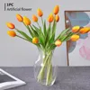 Flores decorativas Tulipe Bud Blow Flower Sala de estar PO Prop para Decoração de casa Vaso Durável