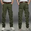 Pantaloni da uomo Pantaloni cargo da uomo Combattimento SWAT Pantaloni militari dell'esercito Cotone Molte tasche Pantaloni casual uomo elasticizzati flessibili Taglie forti 28- 38 40 W0411