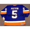 Weng Men Women Youth 2018カスタムゴールキーパーカットDenis Potvin New York 1982 CCM Vintage Hockey Jerseyすべての名前任意の番号