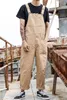 Men's Pants 2023 Retro One-piece Casual Overalls For Men Multi-pocket Tooling Suspenders And Women Couples Korean Version Of Ove