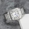 Relógio de luxo para mulheres e homens relógios de aço inoxidável à prova d'água vidro de safira super luminescente