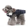 Chien Vêtements Mode Vêtements Robe Smoking Costume Pour Animaux De Compagnie De Mariage Cachorro Mascotas Noeud Papillon Chemise Gentleman Costume