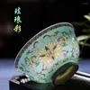Miski Kolor Enamel China China High Foot Anti-Scald Rice Bowl Domowy Chiński Court Jingdezhen Ceramiczne zastawa stołowa