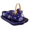 Teaware Sets 1 Set Miniature Tea Mini House Teapot Cups Pot Tray Decoration