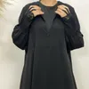 Vêtements ethniques EID Musulman Front Zipper Robe pour femmes Turquie Party Robes Dubaï Abaya Islam Arabie Modeste Manches longues Caftan Ramadan Jilbab