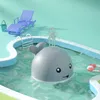 Bath Toys Electric Cartoon Whale Flashing Ball Water Squirting Sprinkler Baby Bath Toy Automatic Squirting Water Baby Bath Toy 230410