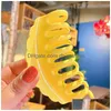 Clamps Big Claw Clips 4 Inch Jumbo Hair Clip Banana Nonslip Large Strong Hold For Thick Women Girls French Design Accessorie Dhgarden Dhcgr