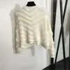 Chandail de créateur pour femmes femmes slim top top cardigan manteau en peluche diamant à manches à manches à manches à manches à manches