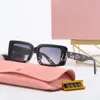 Modedesigner-Sonnenbrille mit Buchstaben M, bunte Vollformat-Sonnenbrille mit Geschenkbox