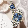 Wristwatches OLEVS Luxury Fashion Automatic Mechanical Watch Stainless Steel Wristwatch for Man and Woman Love Couple Watches 230410