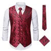 Мужские жилеты Classic Gold Suit Vest Men Sunflower Vest