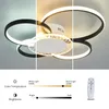 Plafonniers Or/Noir Led AC110-260V Lampe Moderne Éclairage Pour Salon Chambre Étude