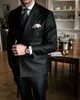 Men's Suits Blazers Black Stripe Men Suits Double Breasted Blazer Latest Coat Pant Designs Slim Fit 2Piece Tuxedos Custom Made Groom Prom Ternos 230410