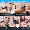 Clippers Trimmers Styton 5 in 1 Hair Trimmer For Men Body Trimmers Face Nose Shaver Rechargeable Beard Razor Hair Clippers Grooming Mustache Kit 230411