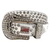 Ceinture occidentale en strass pour hommes, boucle en matériau de Stock, grande taille de 29 à 54 pouces, OEM/ODM