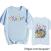 メンズTシャツkorn K-O-R-N Tシャツメンズヒップホップ100％コットンティーシャツショートセブカジュアルOネックTシャツ音楽バンドファンティーズユニセックスシャツ男4113