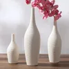 花瓶の家のセラミック装飾芸術と工芸品は、普通のローストストライプアートドライフラワーを表示します
