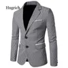 Abiti da uomo Blazer Moda Plaid Uomo Blazer Moderno Abito da sposa a due bottoni Cappotto Formale Slim Fit Veste Costume Business Casual Giacca 231110