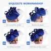 Bandana's Mesh Tovenaar Hoed Cocktail Party Bruiloft Haaraccessoires Vrouwen Vintage Bruidshoofdband