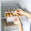 Storage Bottles Egg Box Drawer Refrigerator Plastic Transparent Dumpling Household Single/Double Layer Tray